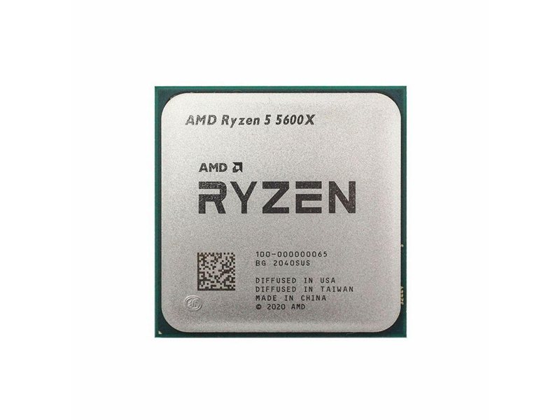 Центральный Процессор AMD RYZEN 5 5600X BOX (100-100000065BOX) (Vermeer, 7nm, C6/T12, Base 3,70GHz, Turbo 4,60GHz, Without Graphics, L3 32Mb, TDP 65W, SAM4), RTL {10} (312042)