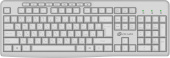 Клавиатура Оклик K225W белый USB беспроводная Multimedia (1875235)