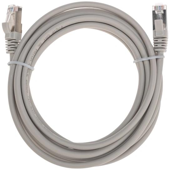 Патч-корд Rexant 02-0110-3 F/UTP RJ-45 вил.-вилка RJ-45 кат.5E 3м серый LSZH