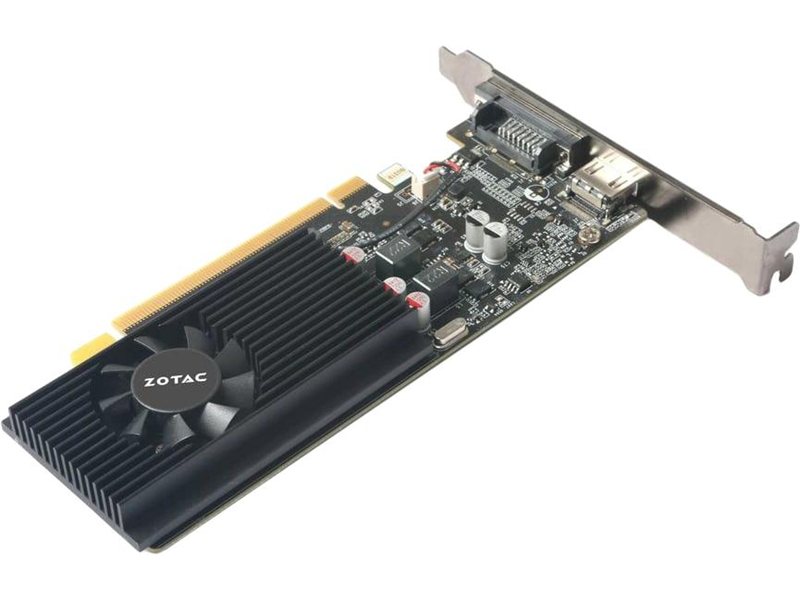 Видеокарта Zotac PCI-E 3.0 1030 2GB LP GDDR5 NVIDIA GeForce GT 1030 2Gb 64bit GDDR5 1227/6000 HDMIx1 HDCP Ret low profile