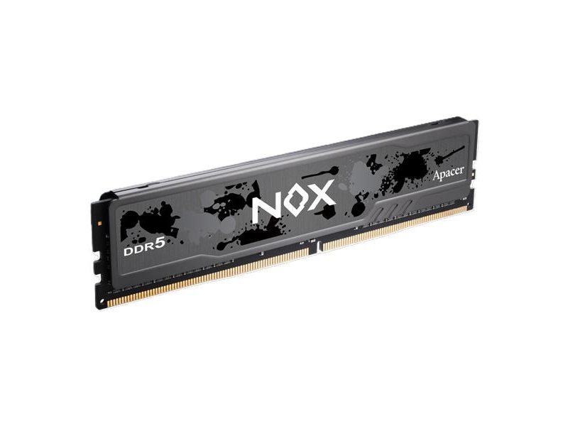 Оперативная память Apacer DDR5 16GB 6400MHz DIMM NOX Black Gaming Memory CL36 2048x8 1.35V Heat Sink (Retail) 3 years (AH5U16G64C652MBAA-1)
