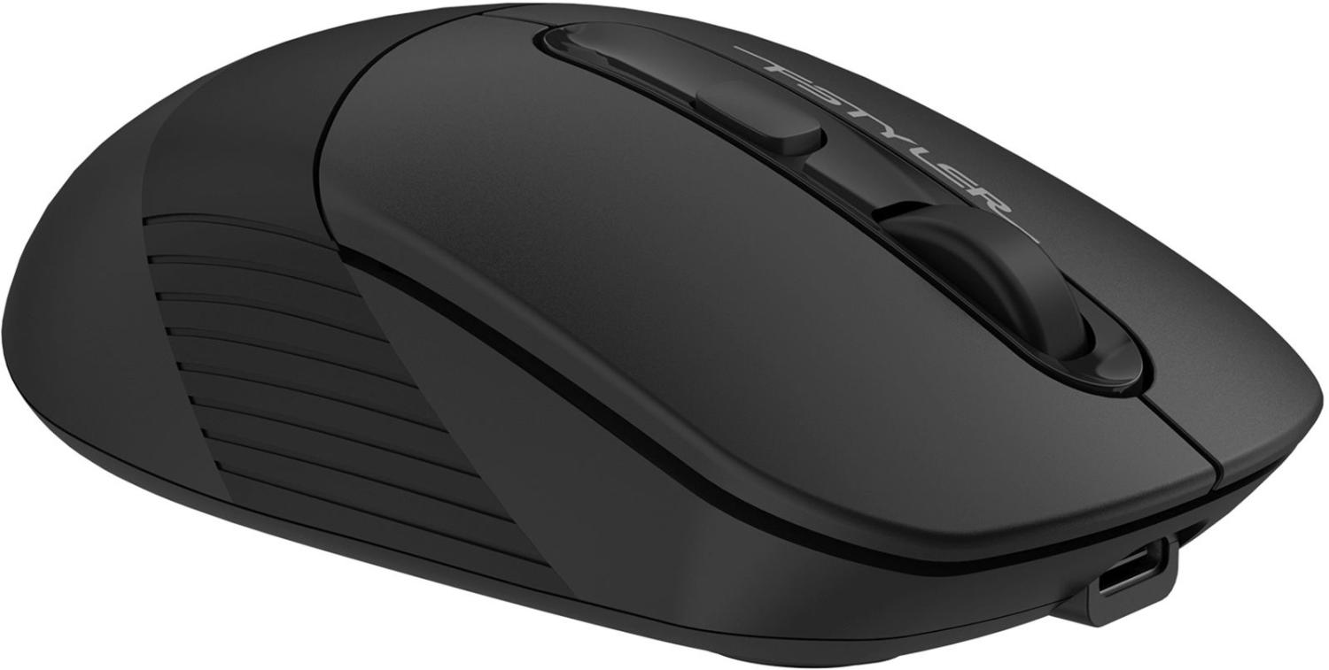 Мышь A4Tech Fstyler FB10CS черный оптическая 2000dpi silent беспров. BT/Radio USB 4but (FB10CS USB STONE BLACK)