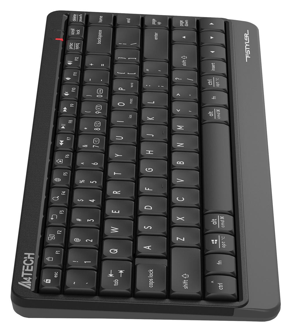 Клавиатура A4Tech FBK11 черный/серый USB беспроводная BT/Radio slim (FBK11 GREY)