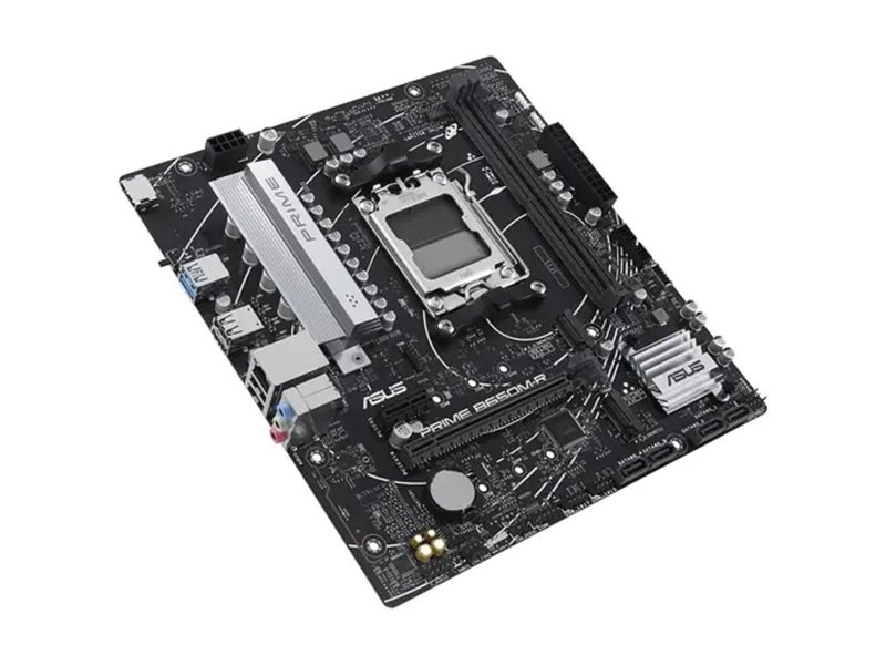 ASUS PRIME B650M-R (Socket AM5, mATX, 2xDDR5(96GB), HDMI 2.1, 1xPCIe 4.0x16/1xPCIe 4.0, 1xLAN (2.5GbE), 4xSATA 6Gb/s, 2xM.2, 2xUSB 3.2, 4xUSB 2.0)