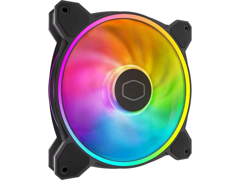Вентилятор для корпуса Cooler Master MasterFan MF140 Halo2 ARGB 140х140x25 черный 4-pin 27дБ (MFL-B4DN-16NP2-R2) Ret