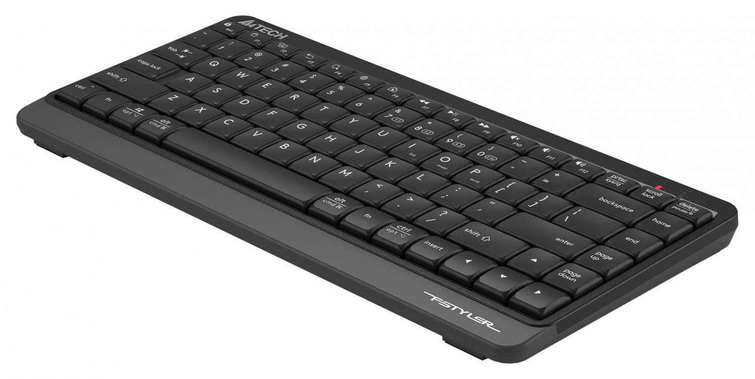 Клавиатура A4Tech FBK11 черный/серый USB беспроводная BT/Radio slim (FBK11 GREY)