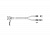 Кабель L285MM011-SD-R   Cable MCIO x8 74P (прямой Straight Type)  -TO-  2x Slimline SAS x4 38P (SFF8654, прямой Straight Type) , 85 Ohm, L:80cm