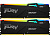 Оперативная память Kingston 64GB 5200MT/s DDR5 CL40 DIMM (Kit 2*32Gb) FURY Beast RGB 1 Year Warrаnty