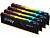 Память оперативная/ Kingston 128GB 3200MT/s DDR4 CL16 DIMM (Kit of 4) FURY Beast RGB