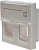 Панель Suprlan 10-0302-1 лицевая со шторкой 45x45 2xKeystone ABS пластик белый