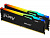 Оперативная память Kingston 64GB 5600MT/s DDR5 CL36 DIMM (Kit 2*32Gb) FURY Beast RGB EXPO
