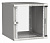 Шкаф коммутационный ITK Linea WE (LWE3-09U66-GF) настенный 9U 600x600мм пер.дв.стекл направл.под закл.гайки 50кг серый 550мм 16.8кг 200град. 450мм IP20 IK08 сталь